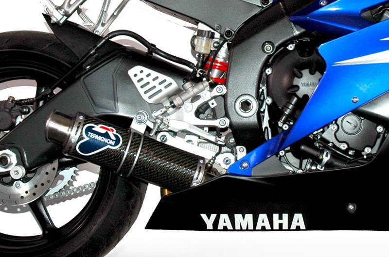 SILENCER EXHAUST TERMIGNONI APPROVED ROUND CARBON YAMAHA R6 2006 - 19