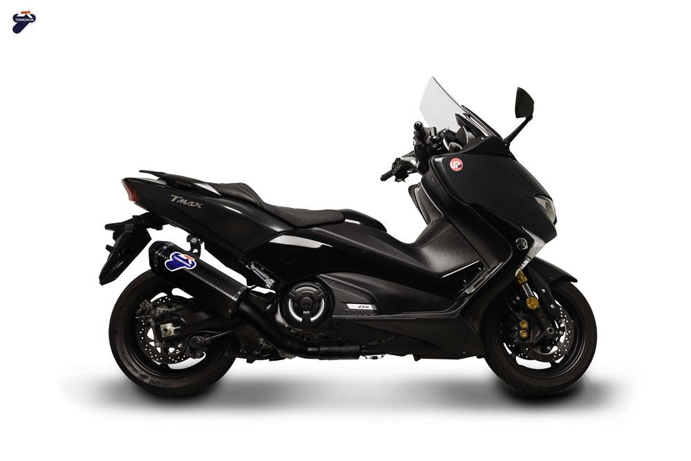 COMPLETE EXHAUST SYSTEM TERMIGNONI RACING CARBON BLACK YAMAHA T-MAX 530 2017-19