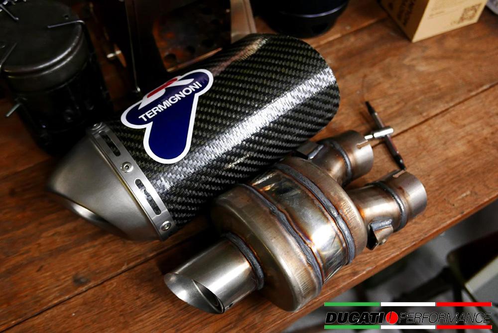TERMINALE SCARICO BASSO CARBONIO RACING TERMIGNONI DUCATI MONSTER S4RS 2006 - 08
