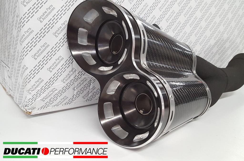 COMPLETE EXHAUST CARBON BLACK TERMIGNONI 96480641B DUCATI DIAVEL 1200 2011 - 18