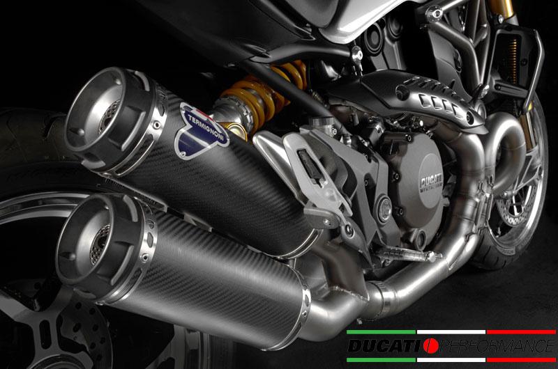 TERMINALE SCARICO CARBONIO RACING TERMIGNONI DUCATI MONSTER 1200 R 2014 - 16