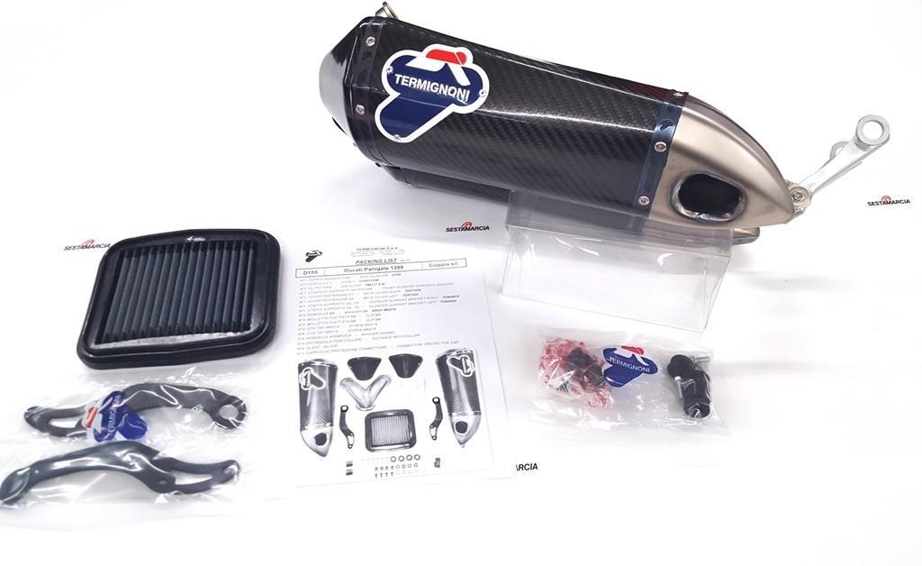 COMPLETE EXHAUST SYSTEM TERMIGNONI RACING CARBON DUCATI PANIGALE 1299 S 2015-18