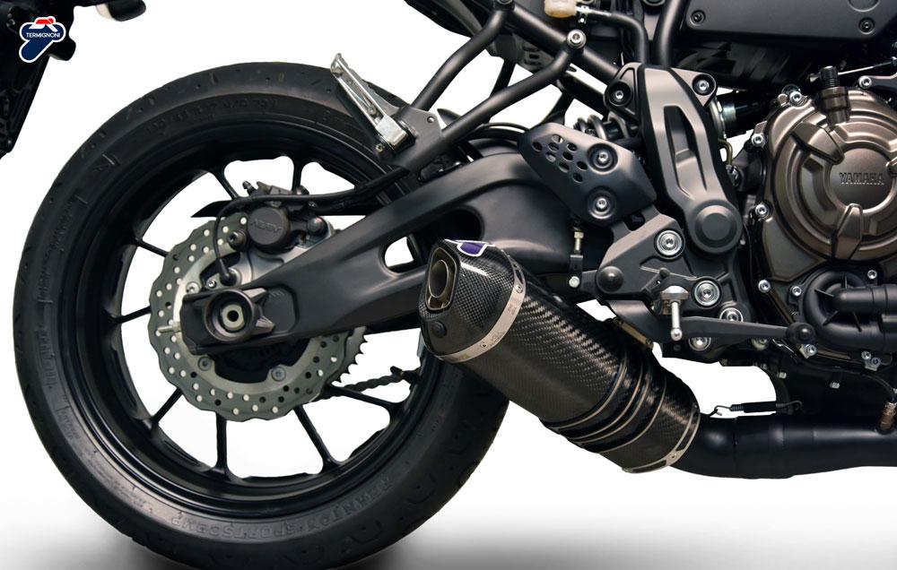 COMPLETE EXHAUST TERMIGNONI RACING RELEVANCE BLACK CARBON YAMAHA MT07 2014 20