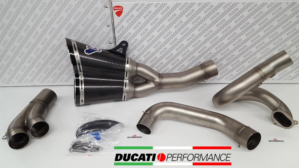 COMPLETE EXHAUST CARBON RACING TERMIGNONI 96480341B DUCATI DIAVEL 1200 2011 18