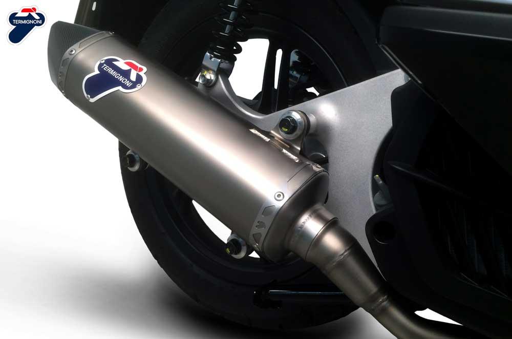 COMPLETE EXHAUST SYSTEM TERMIGNONI RACING STAINLESS STEEL HONDA PCX 125 2014-19