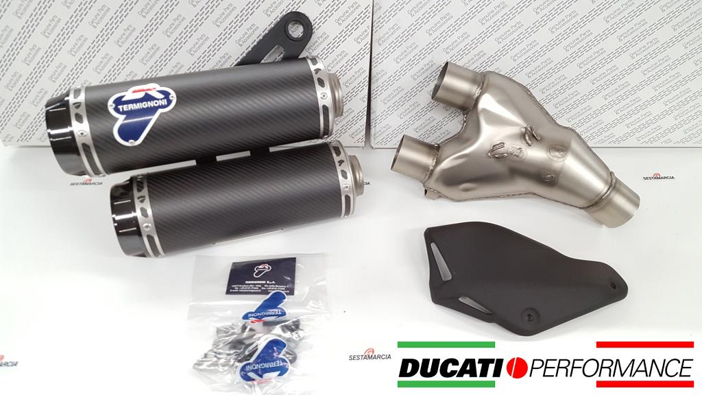 SILENCER EXHAUST APPROVED TERMIGNONI 96480321A DUCATI MONSTER 1200 2014 - 16