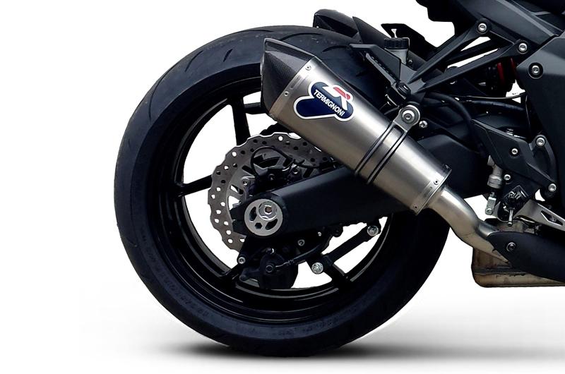 DOUBLE SILENCER EXHAUST TERMIGNONI APPROVED TITANIUM KAWASAKI Z1000 2010 - 14