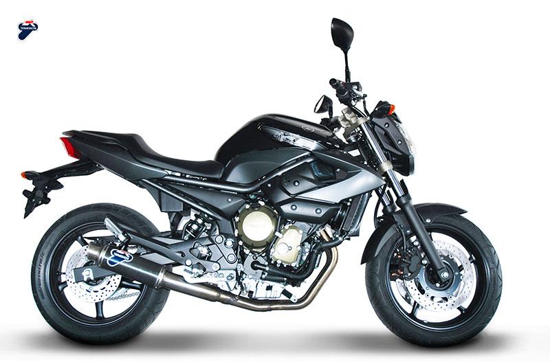 COMPLETE EXHAUST SYSTEM TERMIGNONI APPROVED ROUND CARBON YAMAHA XJ6 2009 - 16