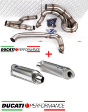 COMPLETE EXHAUST SYSTEM Ø70mm TITANIUM RACING TERMIGNONI DUCATI 848 2008 - 10