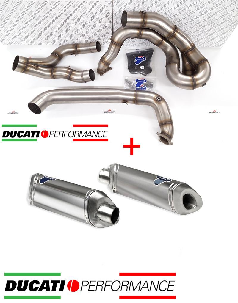 SCARICO COMPLETO Ø70mm TITANIO RACING TERMIGNONI DUCATI 848 2008 - 10