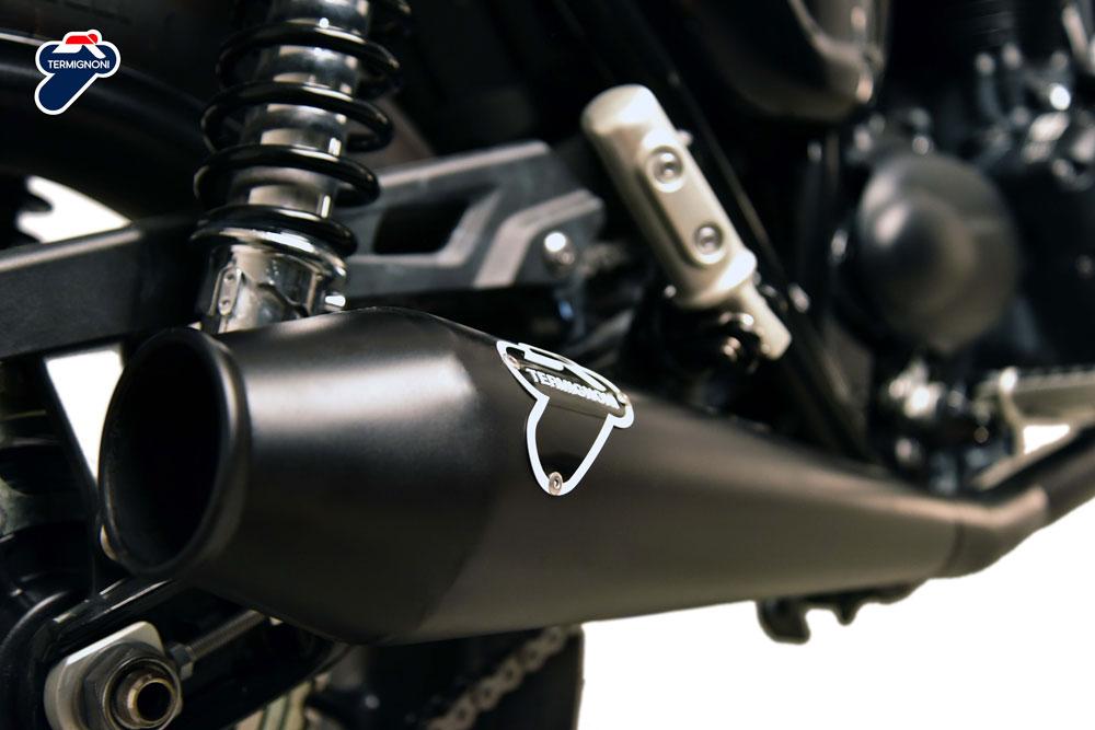 SCARICO COMPLETO TERMIGNONI RACING CONICAL INOX NERO TRIUMPH STREET TWIN 2016 20
