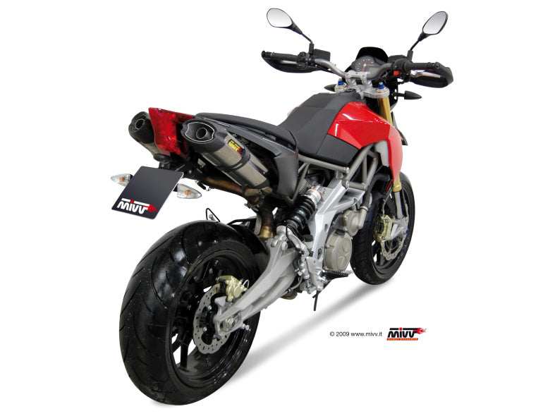 TERMINALI DI SCARICO IN ACCIAIO INOX MIVV SUONO APRILIA DORSODURO 750 2008-2016