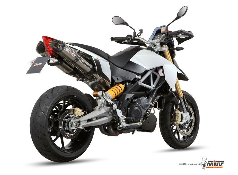TERMINALI DI SCARICO IN ACCIAIO INOX MIVV SUONO APRILIA DORSODURO 1200 2012-2016
