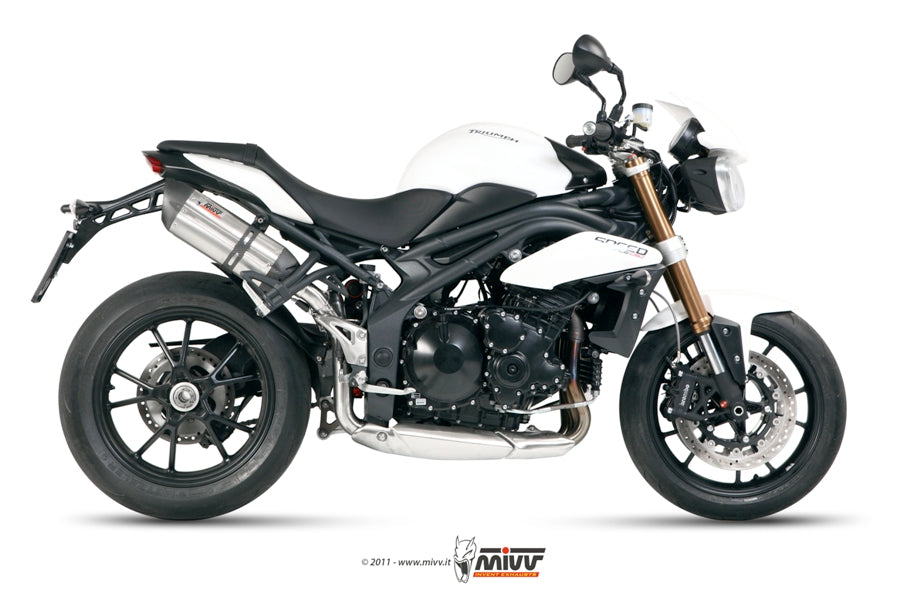 TERMINALI DI SCARICO INOX MIVV SUONO TRIUMPH SPEED TRIPLE 1050 R/S/RS 2011-15