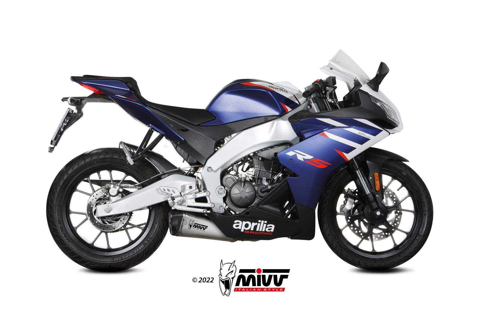 SCARICO COMPLETO IN ACCIAIO ACCIAIO INOX MIVV DELTA RACE APRILIA RS 125 2021 -24