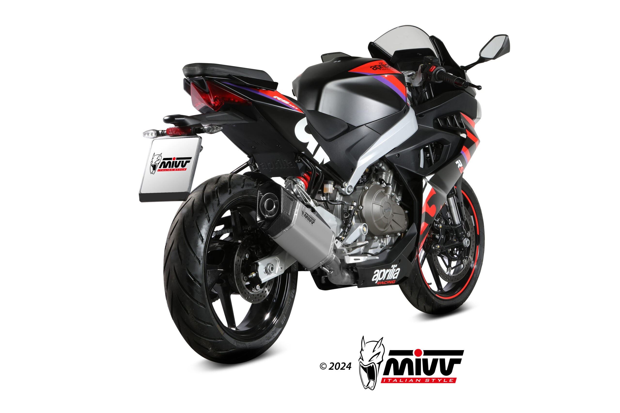 SCARICO COMPLETO ALTO IN TITANIO MIVV SR-1 APRILIA RS 457 2024