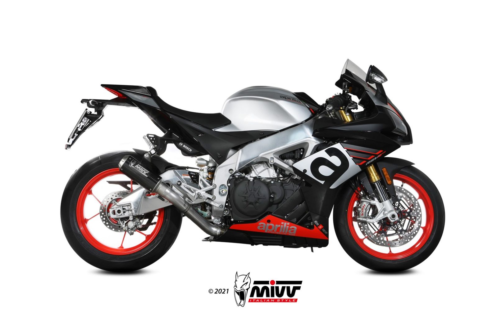 TERMINALE DI SCARICO IN CARBONIO RACING MIVV MK3 APRILIA RSV4 2017 - 2020