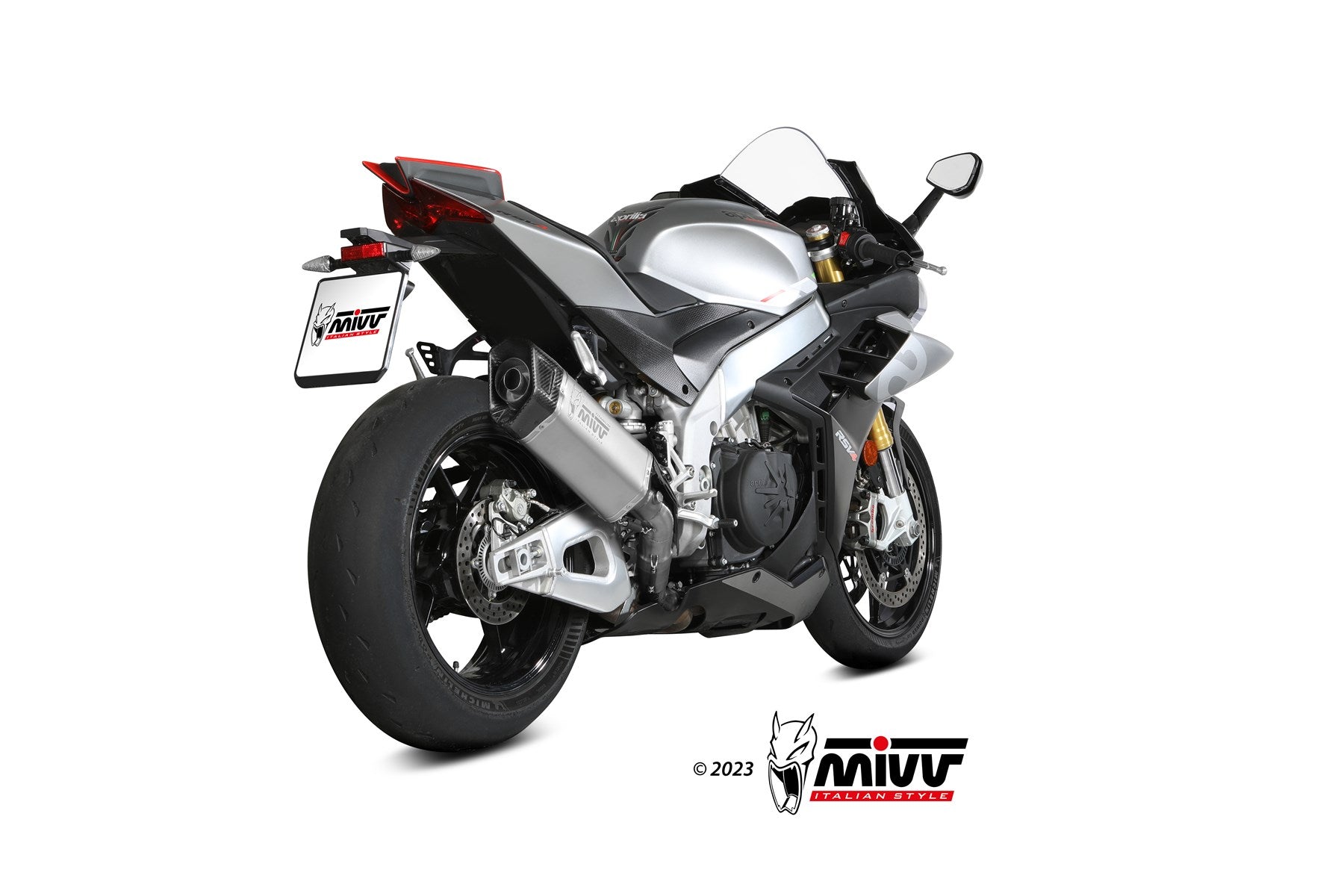 TERMINALE DI SCARICO IN TITANIO MIVV SR-1 APRILIA RSV4 2021 - 2024