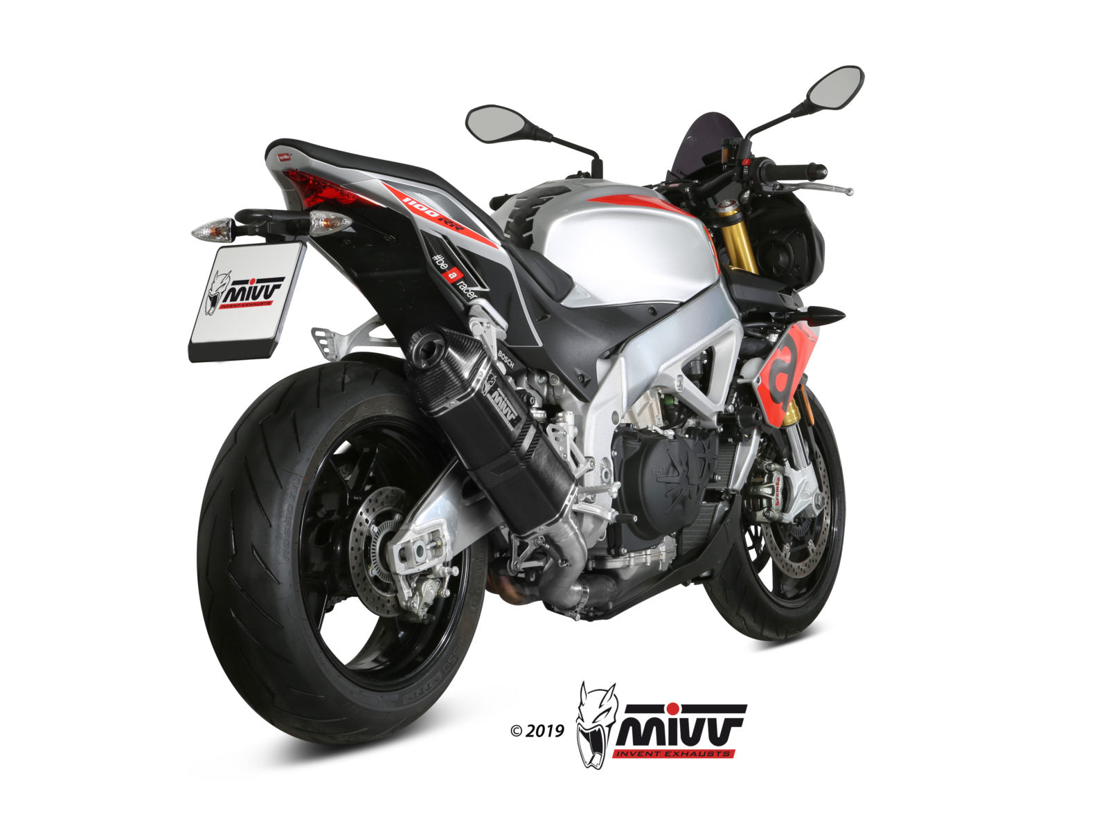 TERMINALE DI SCARICO INOX NERO MIVV SPEED EDGE APRILIA TUONO V4 1100 2018-2020