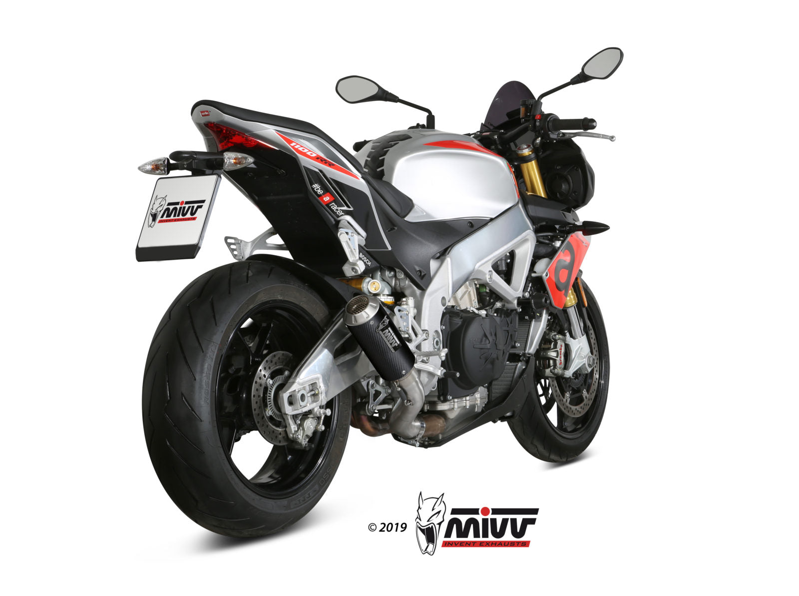 TERMINALE DI SCARICO IN CARBONIO RACING MIVV MK3 APRILIA TUONO V4 1100 2018-2020