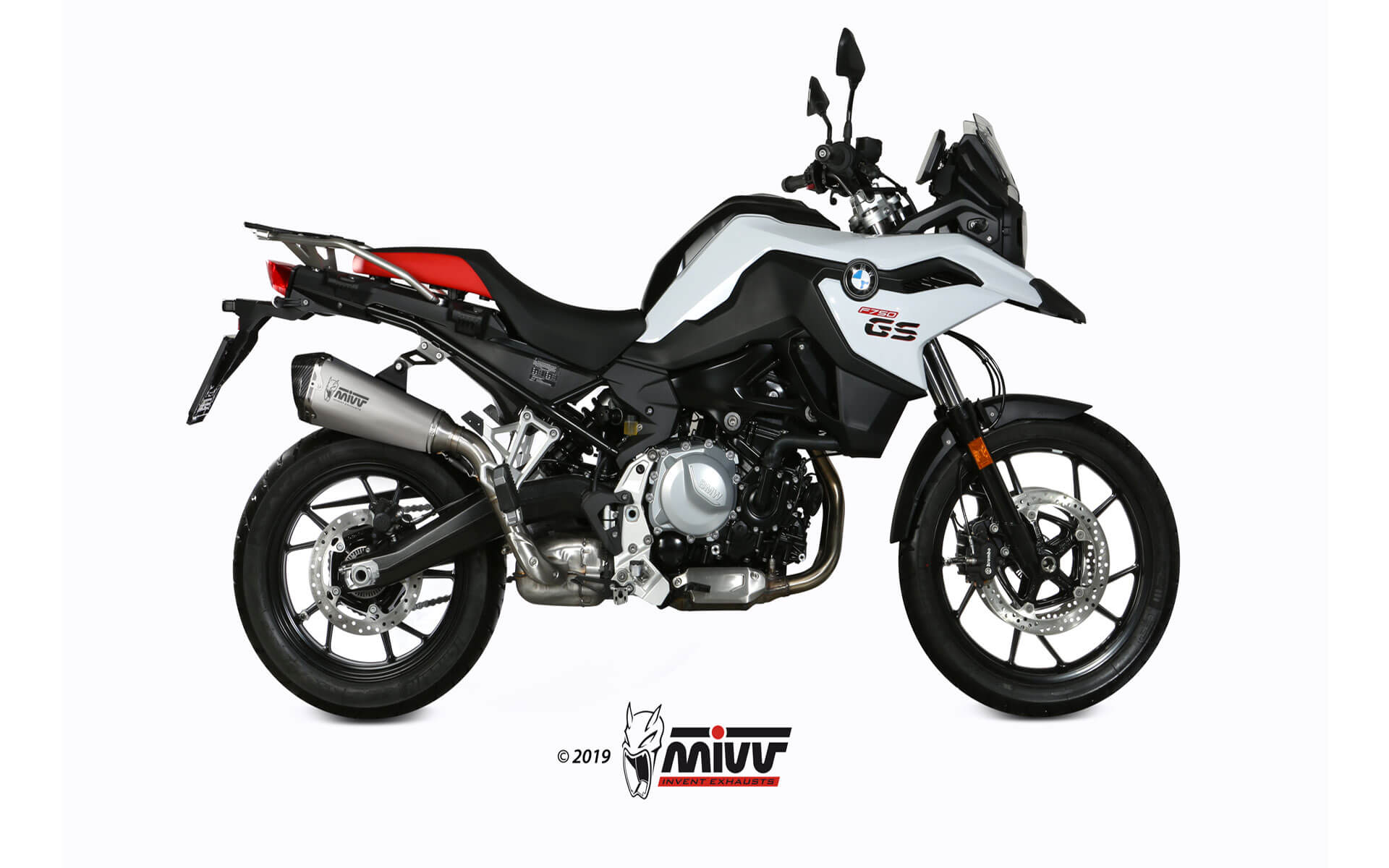TERMINALE DI SCARICO IN ACCIAIO INOX MIVV DELTA RACE BMW F 750 GS 2018 - 2024