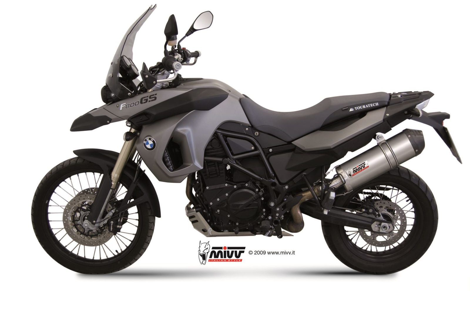 TERMINALE DI SCARICO IN TITANIO MIVV OVAL BMW F 800 GS 2008 - 2017