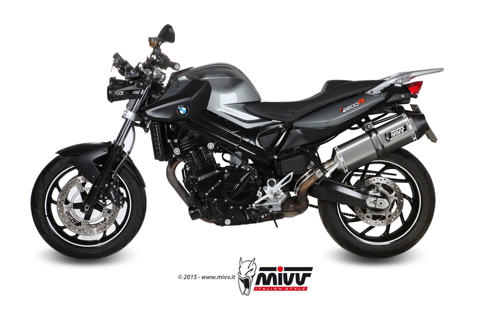 TERMINALE DI SCARICO IN ACCIAIO INOX MIVV SPEED EDGE BMW F 800 R / GT 2009-2020