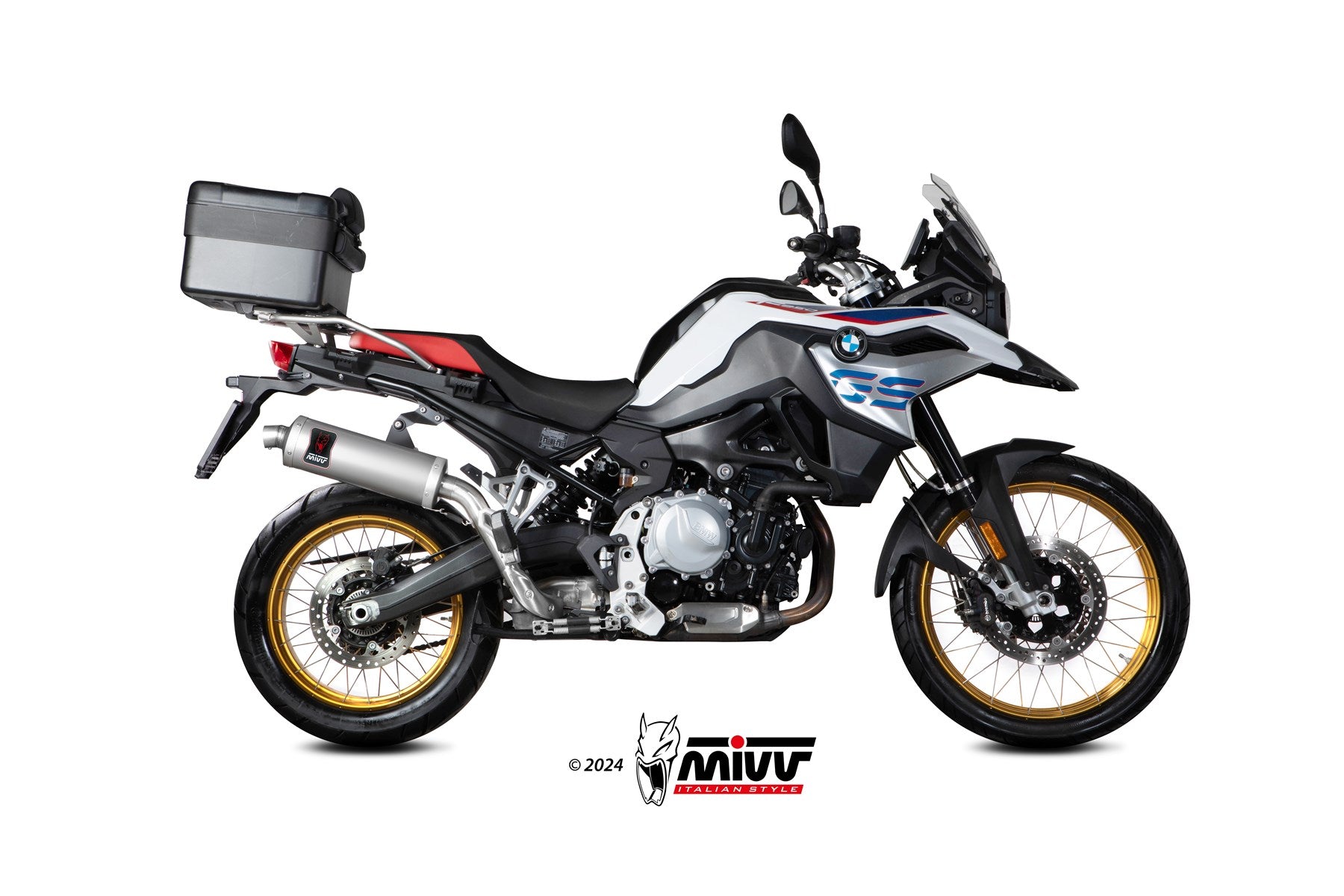TERMINALE DI SCARICO IN ACCIAIO INOX MIVV DAKAR BMW F 850 GS 2018 - 2024