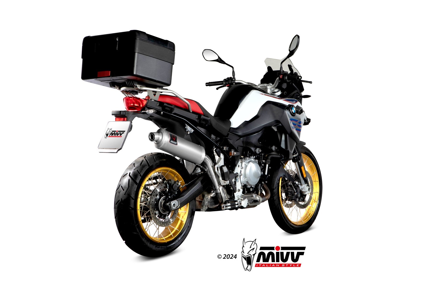 TERMINALE DI SCARICO IN ACCIAIO INOX MIVV DAKAR BMW F 850 GS 2018 - 2024