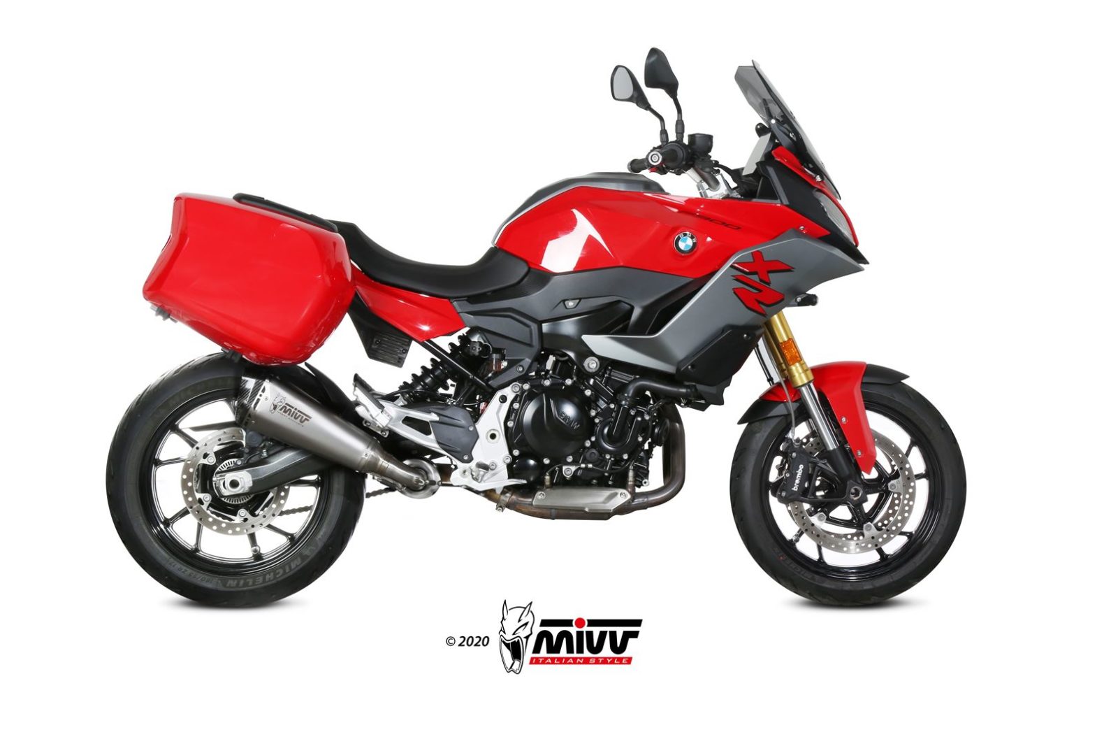 TERMINALE DI SCARICO IN ACCIAIO INOX MIVV DELTA RACE BMW F 900 XR 2020 - 2024