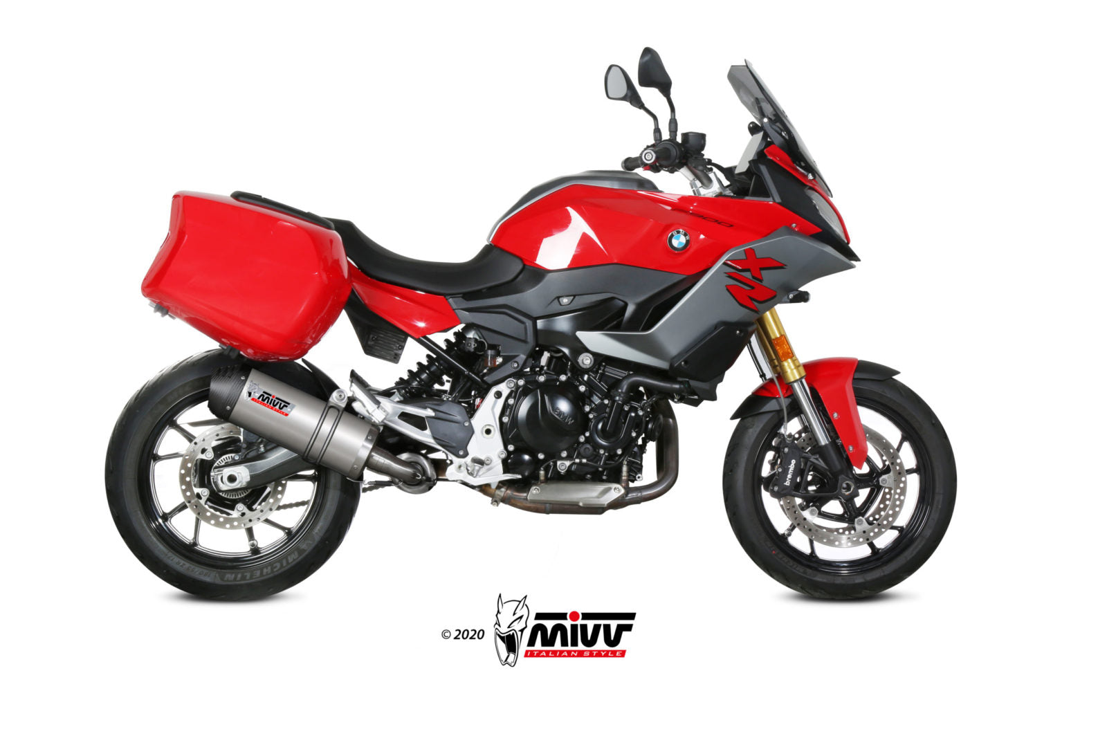 TERMINALE DI SCARICO IN TITANIO MIVV OVAL BMW F 900 XR 2020 - 2024