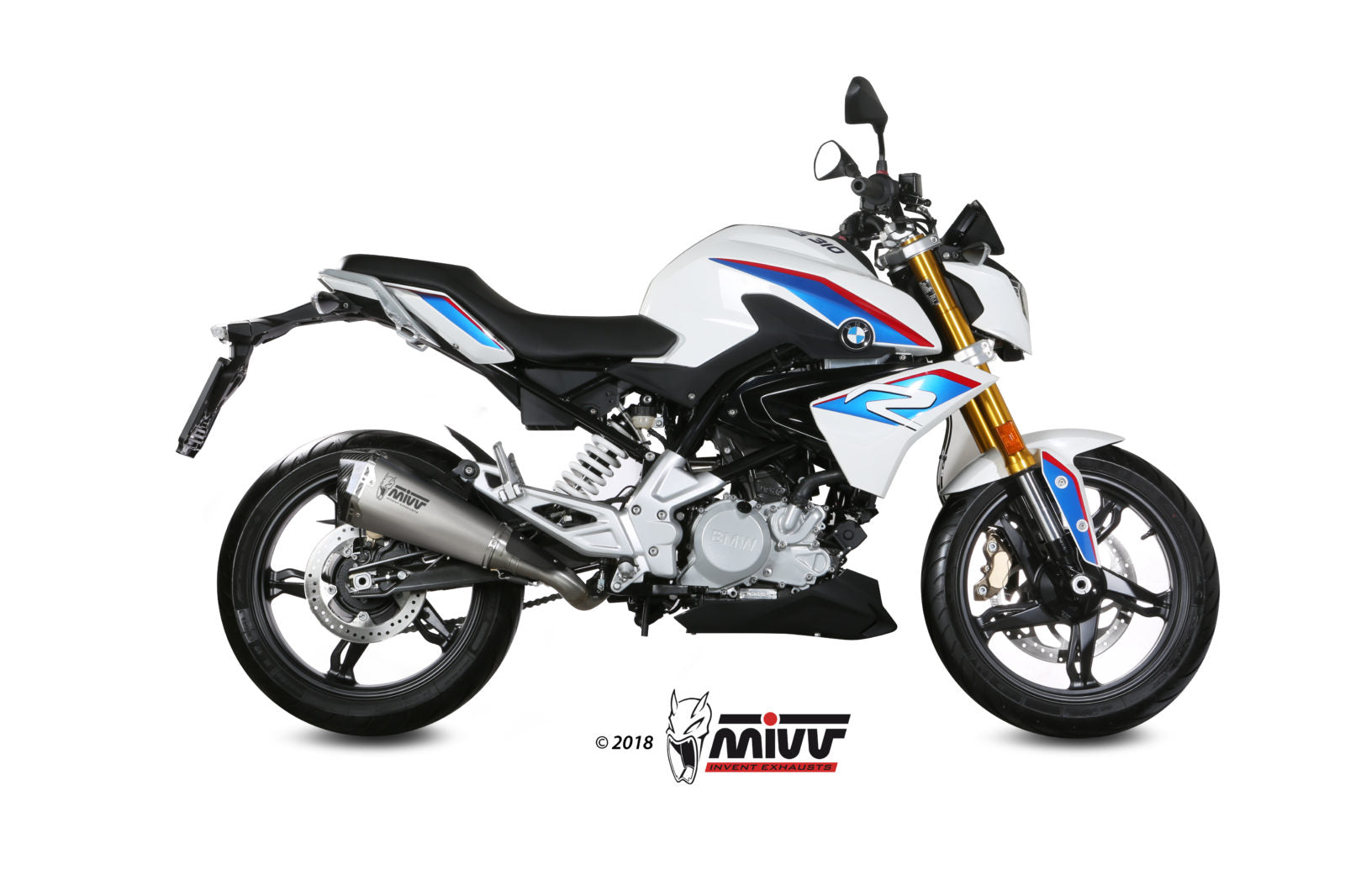 SCARICO COMPLETO IN ACCIAIO INOX MIVV DELTA RACE BMW G 310 R 2018 - 2024