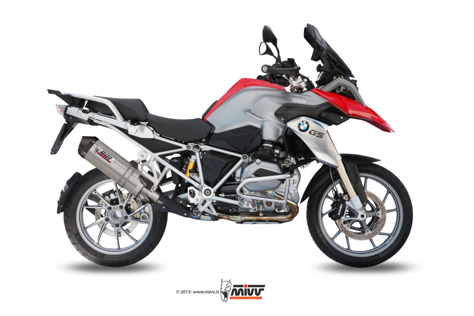 TERMINALE DI SCARICO IN TITANIO MIVV OVAL BMW R 1200 GS / ADVENTURE 2013 - 2018