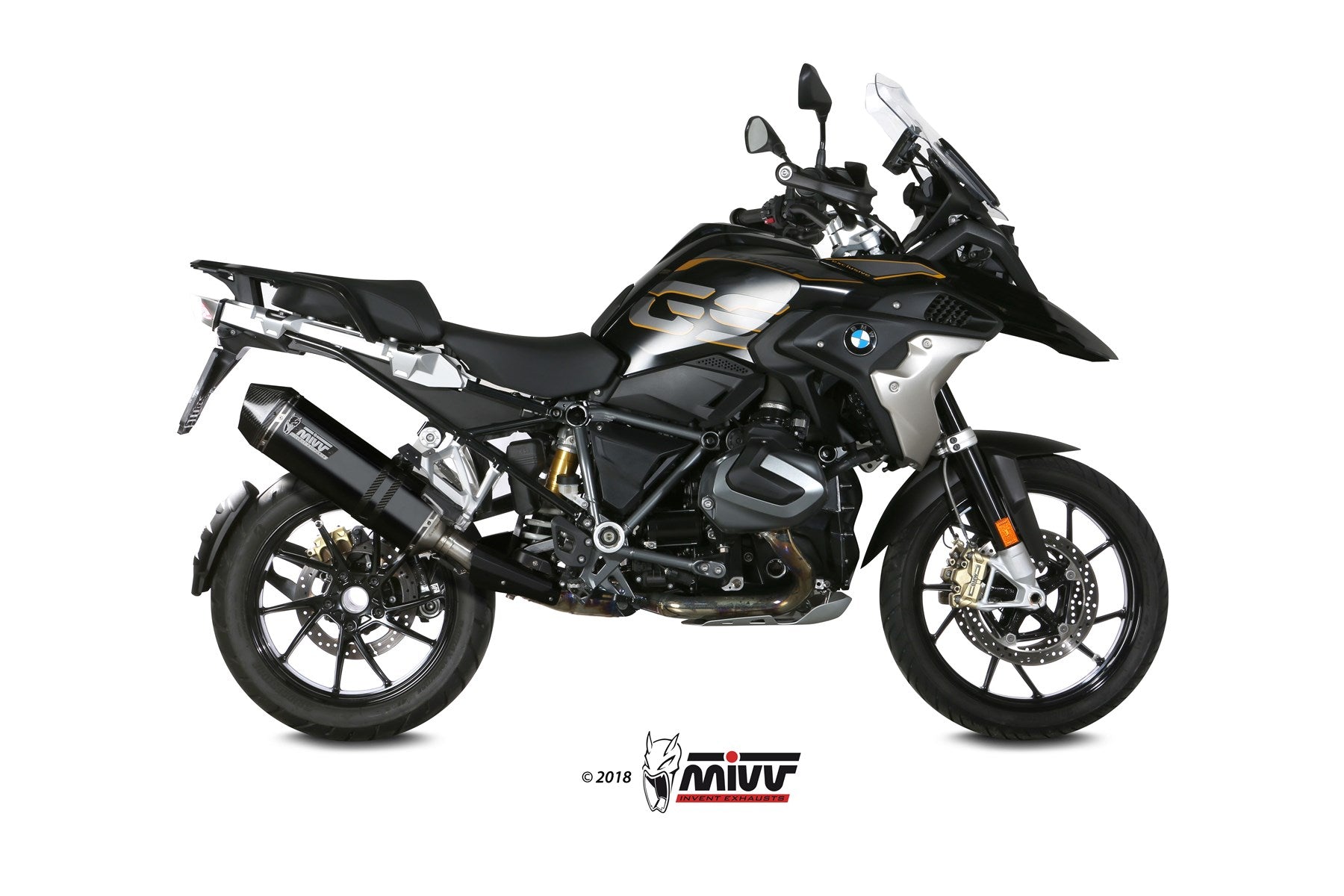 TERMINALE DI SCARICO INOX NERO MIVV SPEED EDGE BMW R 1250 GS/ADVENTURE 2019-23