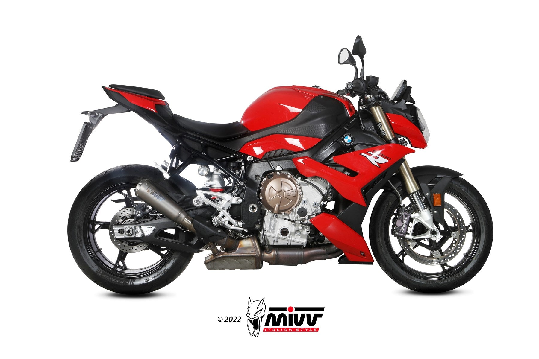 TERMINALE DI SCARICO IN TITANIO RACING MIVV X-M1 BMW S 1000 R 2021 - 2024