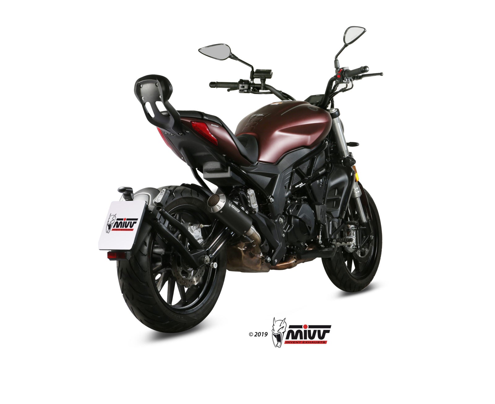 TERMINALE DI SCARICO IN ACCIAIO INOX NERO MIVV MK3 BENELLI 502C 2019 - 2024