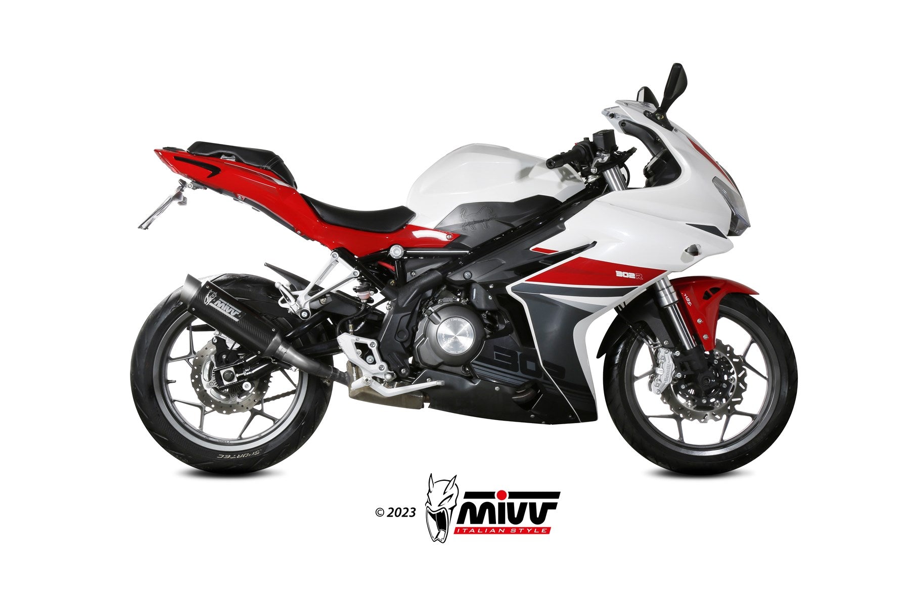 TERMINALE DI SCARICO IN CARBONIO MIVV GPPRO BENELLI BN 302 R 2017 - 2020