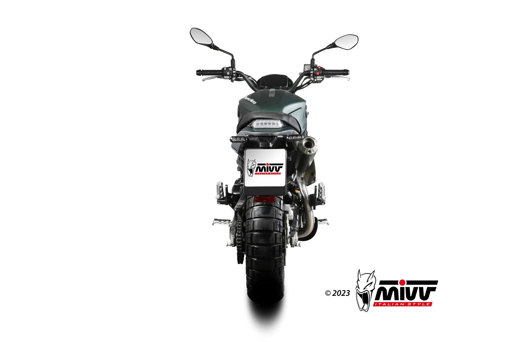 TERMINALE DI SCARICO INOX NERO MIVV X-M1 BENELLI LEONCINO 800 TRAIL 2022-24