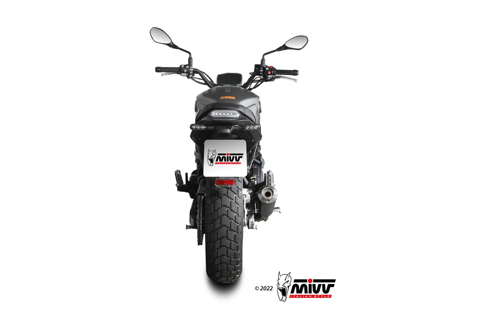 TERMINALE DI SCARICO ACCIAIO INOX NERO MIVV X-M1 BENELLI LEONCINO 800 2022-2024