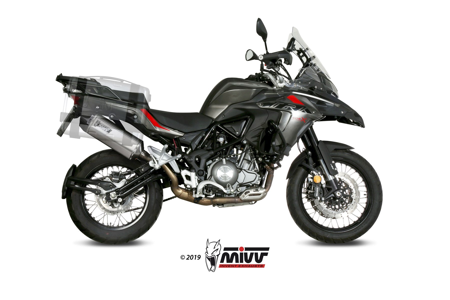 TERMINALE DI SCARICO IN ACCIAIO INOX MIVV SPEED EDGE BENELLI TRK 502 X 2018-2024