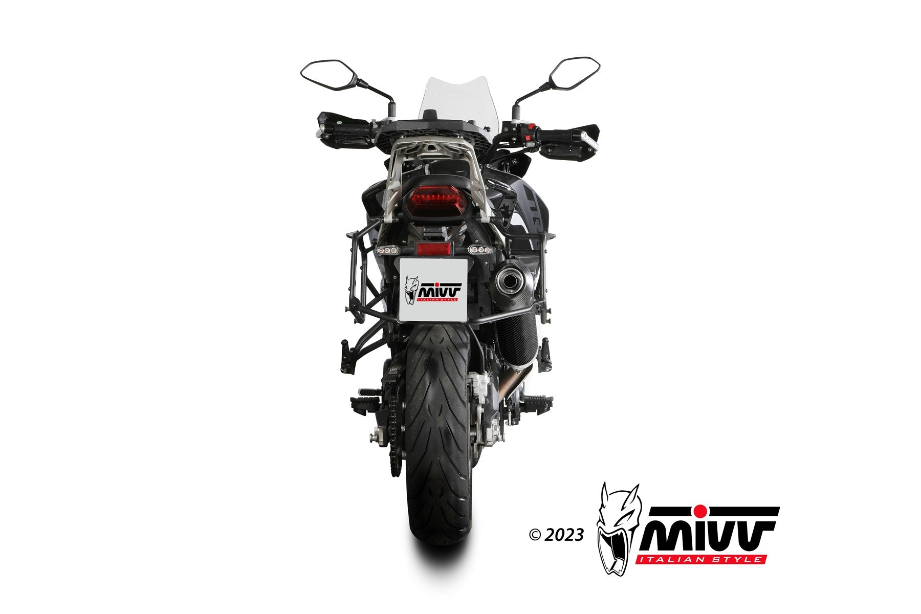 TERMINALE DI SCARICO IN CARBONIO MIVV OVAL BENELLI TRK 702 / X 2023 - 2024