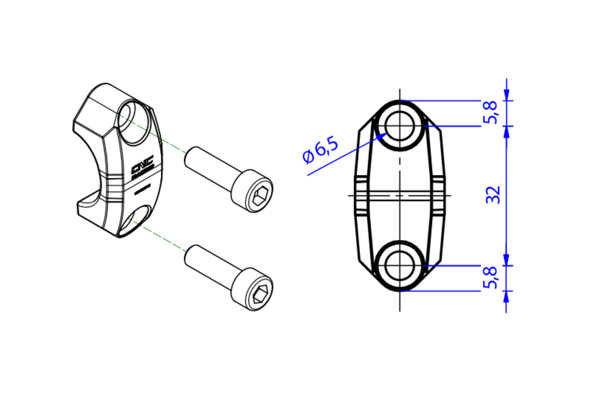 CAVALLOTTO POMPE BREMBO NO SPECCHIO CNC RACING DUCATI STREETFIGHTER V2