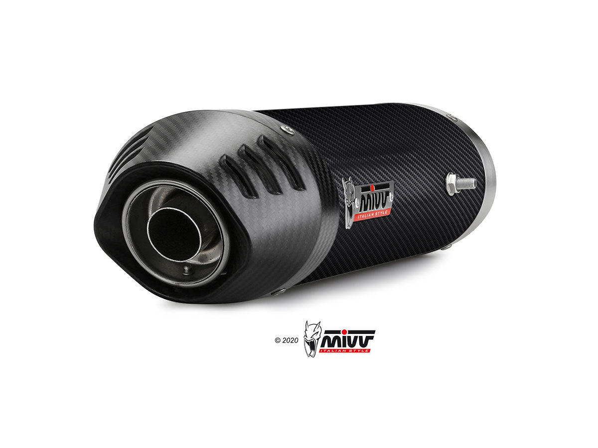 TERMINALI DI SCARICO SOTTOSELLA CARBONIO MIVV OVAL YAMAHA YZF 1000 R1 2007-2008