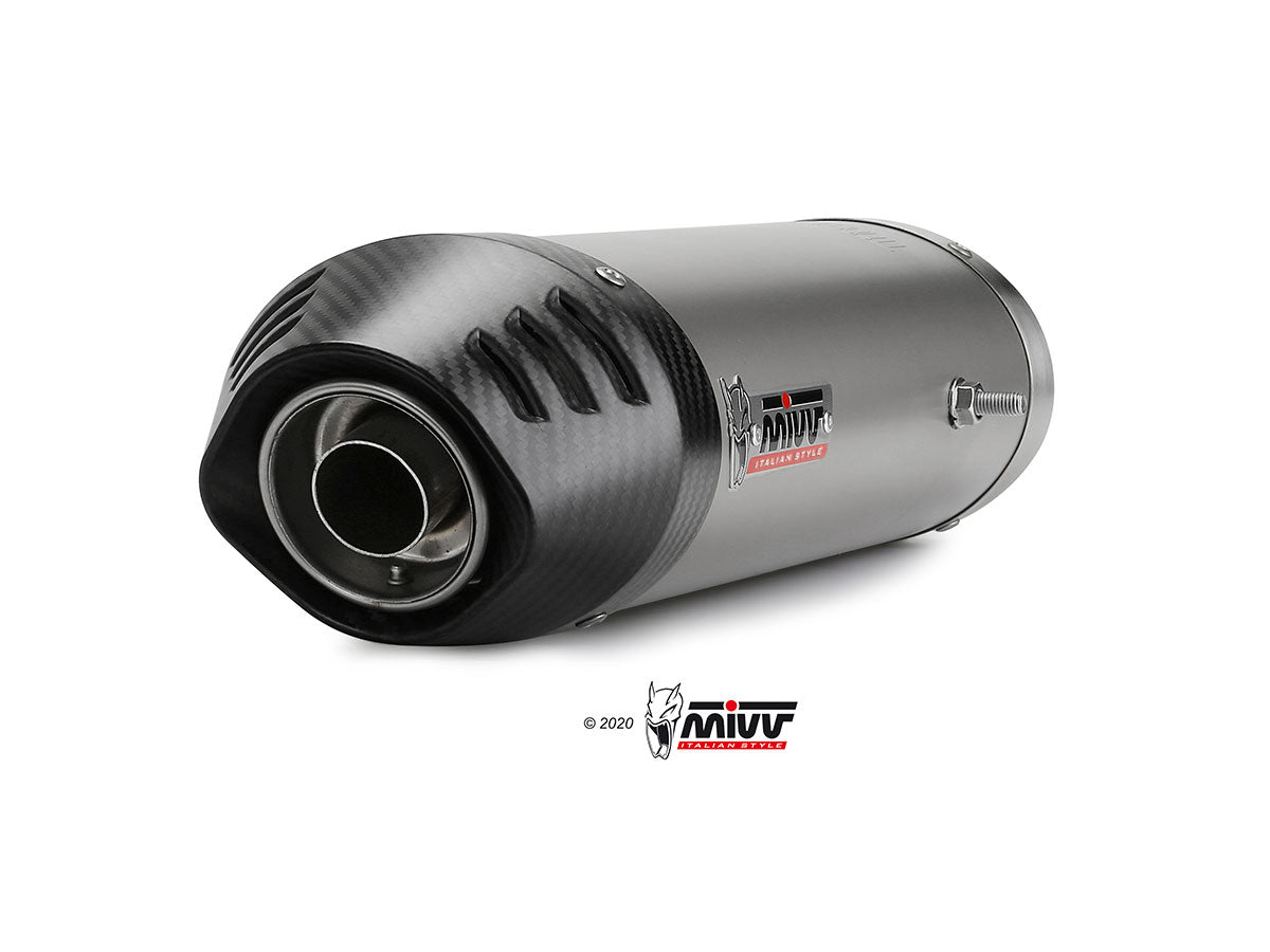 MUFFLER EXHAUST UNDERSEAT TITANIUM MIVV OVAL YAMAHA YZF 1000 R1 2007 - 2008