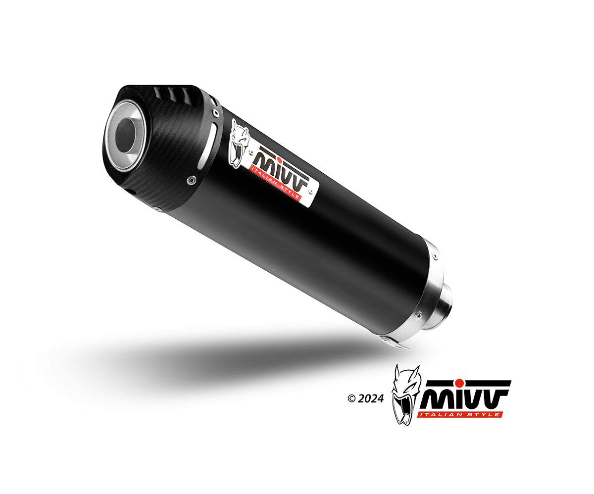 SCARICO COMPLETO IN ACCIAIO INOX NERO MIVV OVAL YAMAHA T-MAX 560 2022 - 2024