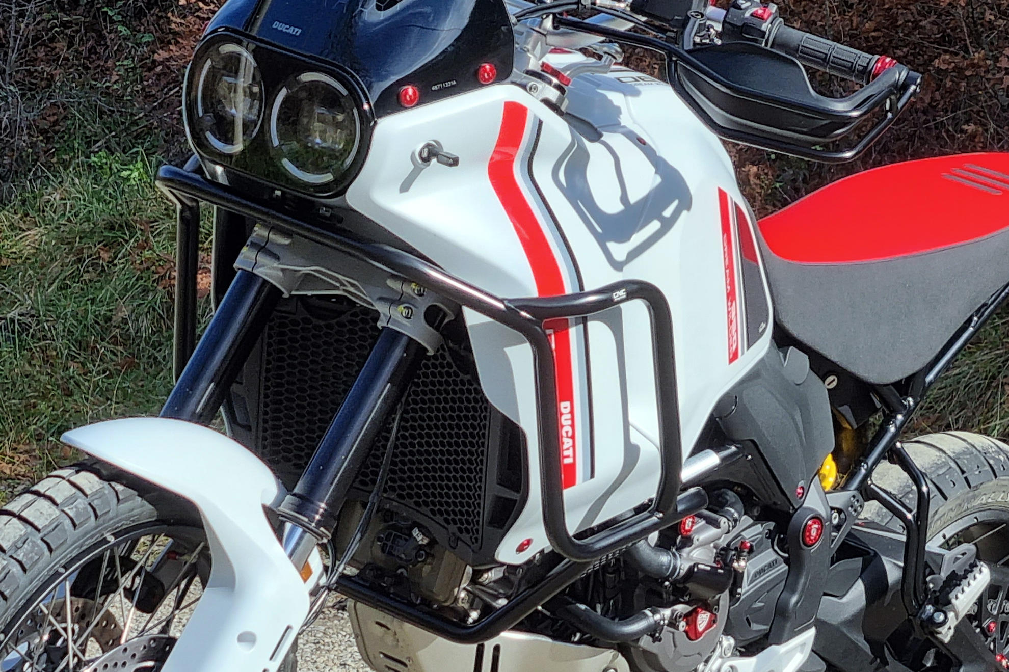 PARAMOTORE IN TUBI DI ACCIAIO CNC RACING DUCATI DESERTX 937