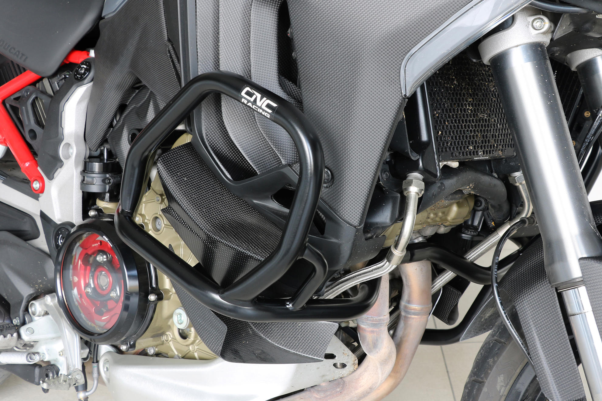 PARAMOTORE IN TUBI DI ACCIAIO CNC RACING DUCATI MULTISTRADA V4 S 2021-24