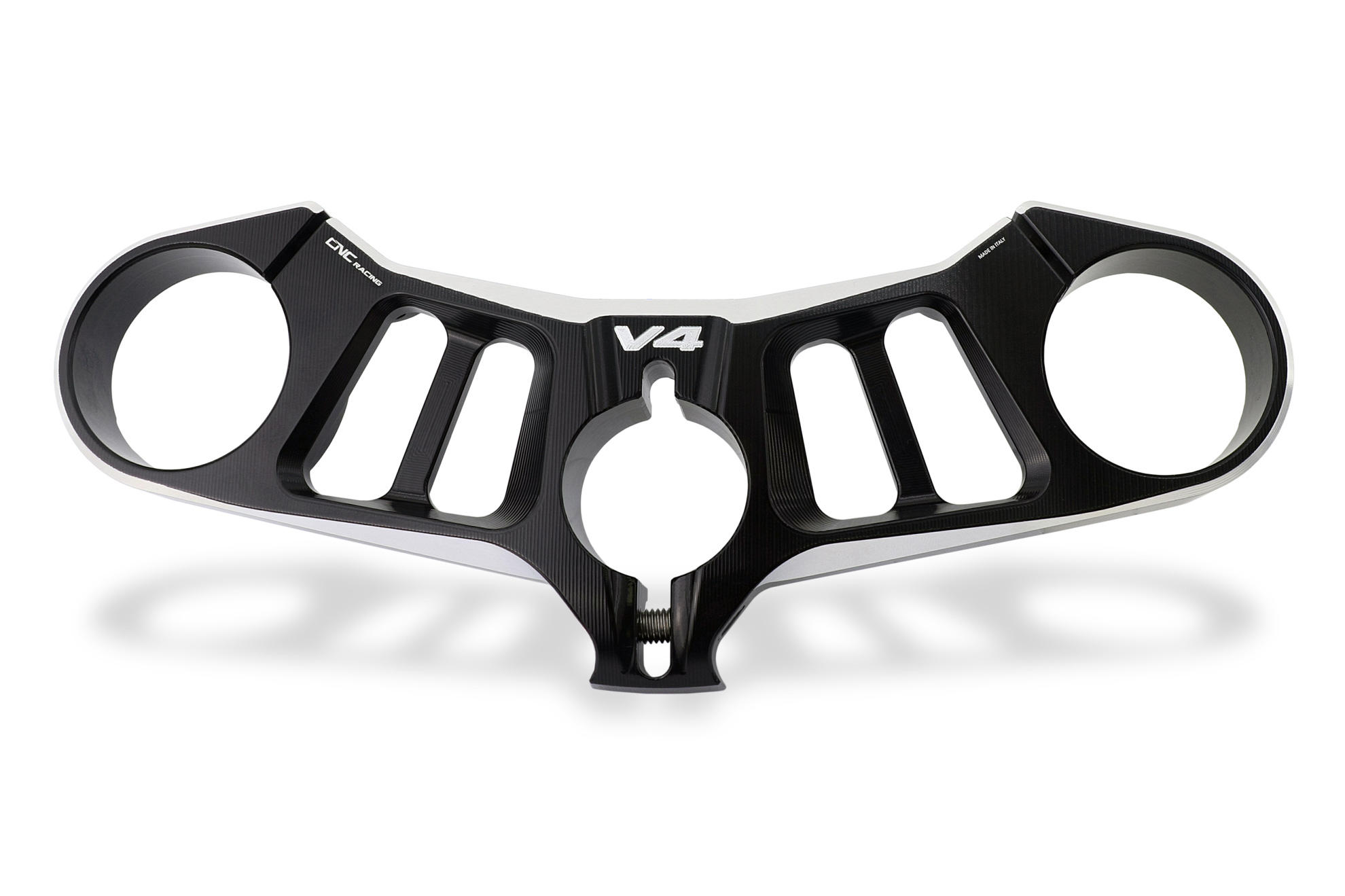 PIASTRE DI STERZO SUPERIORE black/red CNC RACING DUCATI PANIGALE V4 R