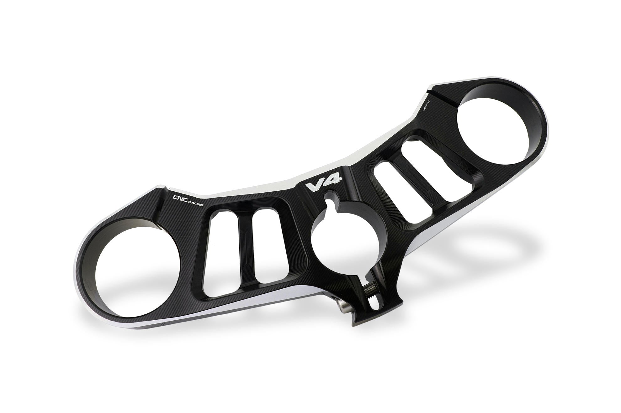 PIASTRE DI STERZO SUPERIORE black/red CNC RACING DUCATI PANIGALE V4