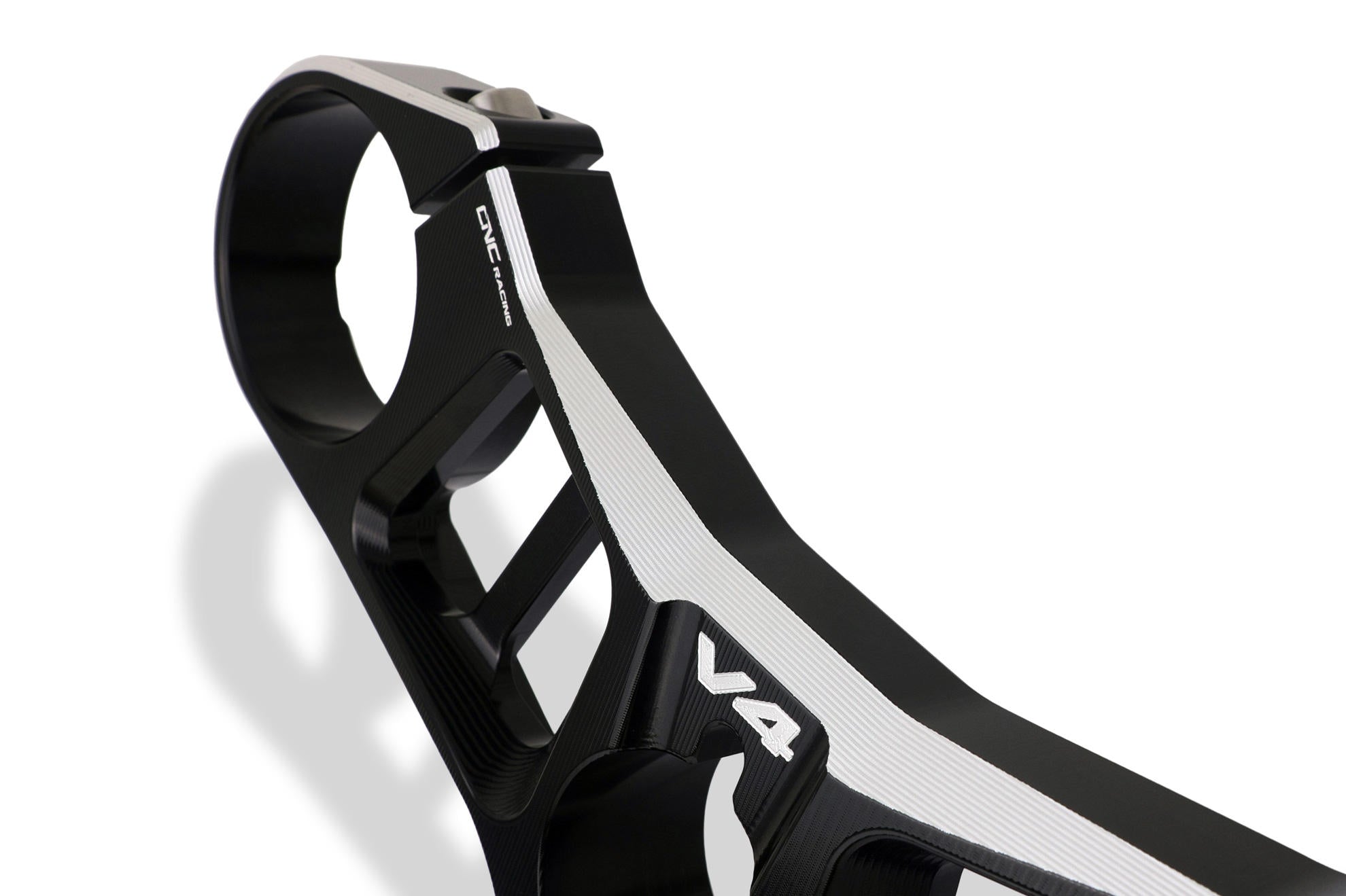 PIASTRE DI STERZO SUPERIORE black/red CNC RACING DUCATI PANIGALE V4 S